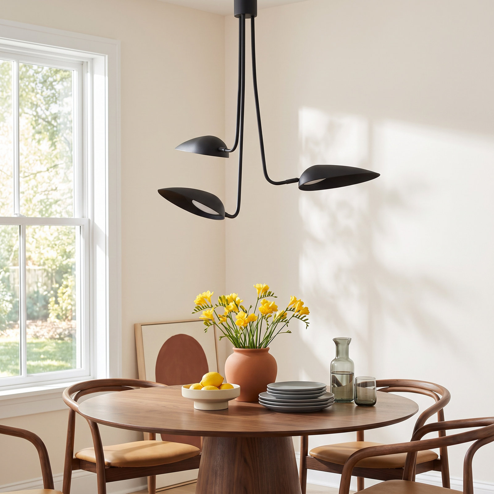 Inge 3 Light Dimmable LED Plug-in Pendant