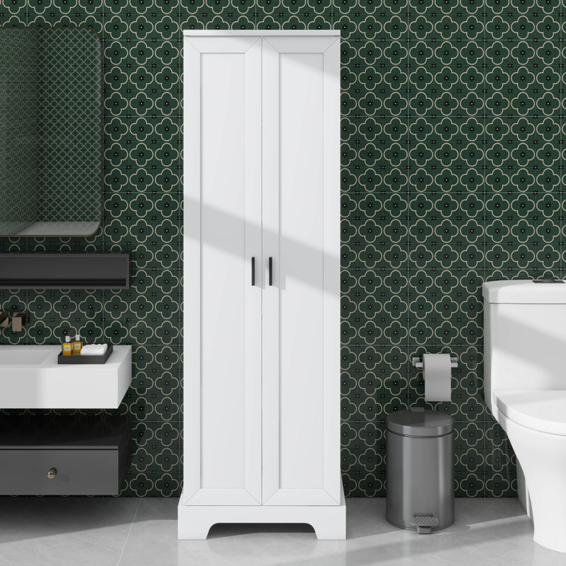 Armoire de rangement polyvalente 2 portes, Blanc