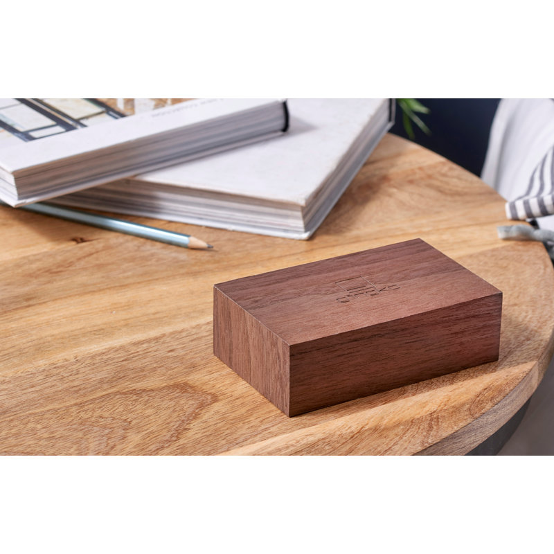 Digital Manufactured Wood Electric Alarm Tabletop Clock, Walnut