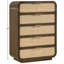 Commode Windsor en bois massif et canne naturelle Windsor-120494472