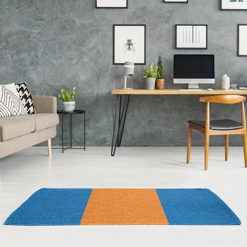 Striped Indoor Rug, Rectangle 7' x 5'