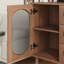 Armoire décorative avec 3 tiroirs et porte, armoire de rangement en bois avec tablettes, buffet de salon, vestibule