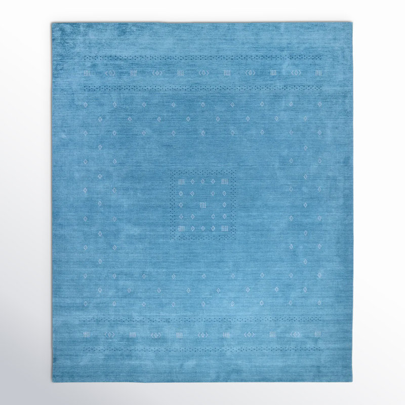 Simi Geometric Area Rug, Rectangle 9' x 12', Sapphire