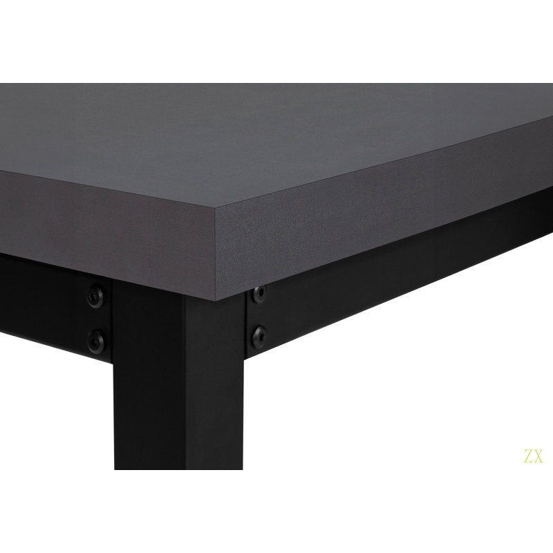 Bureau d'ordinateur, bureau personnel, debout, réglable, L 48 po, travail, ordinateur portable, stratifié, métal, contemporain, moderne