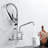 Heavy Duty Kitchen Faucet For Commercial - 21" Height, 8 Inch Center, 10" Swing Spout, , Ceramic Filler Height Sink 8" Coiled Spring Spray, Filler, Duty, Contemporary, Modern