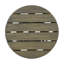 Table d'appoint d'extérieur en bois d'acacia pour le patio, table basse ronde pour la cour arrière, pelouse, balcon, finition grise-1323801260