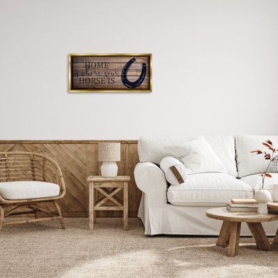 «Western Home Where Horse Is», art mural sur toile flottante par Kim Allen