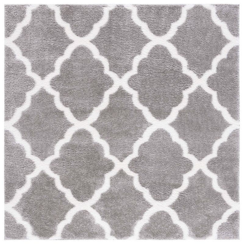Tahoe Shag Performance Geometric Rug, Square 6'7"