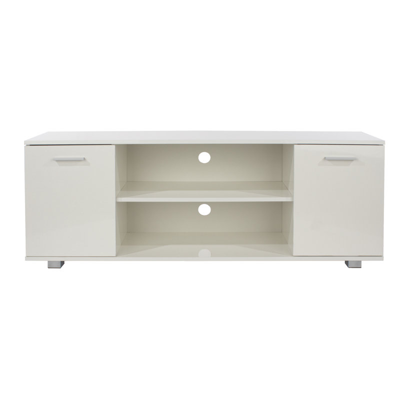 Domonik TV Stand, TV's up to 55", Gloss White Finish