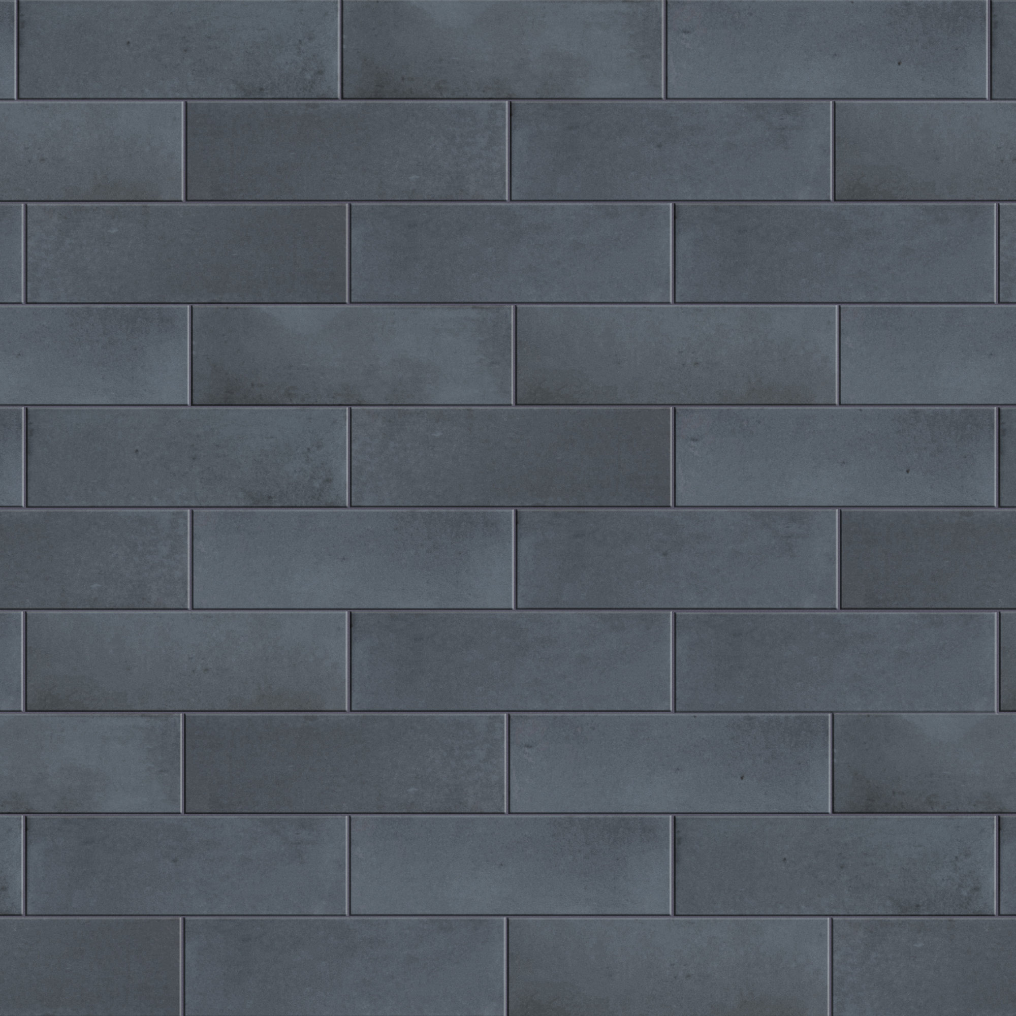 Coco 2" x 6" Porcelain Brick Look Subway Wall & Floor Tile, Blue Night