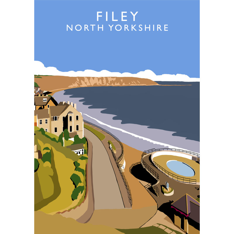 Filey 2 by Richard O'Neil - Print, No Frame, 50 cm H x 40 cm W x 1 cm D