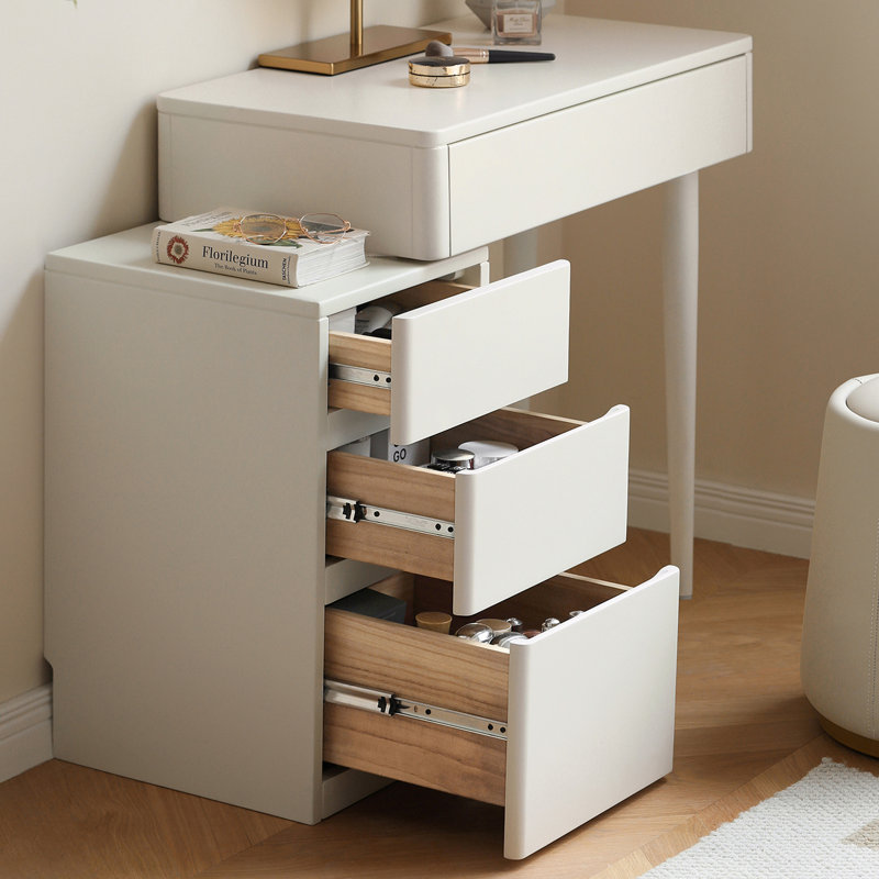 Bureau en bois blanc sans miroir 80Cm