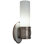 Chase Wall Sconce - Polished Nickel, Polished Cas White