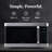 Farberware Professional 1.6 Cu. Ft. 1100-Watt Microwave Oven with Smart Sensor, Stainless Steel with Platinum