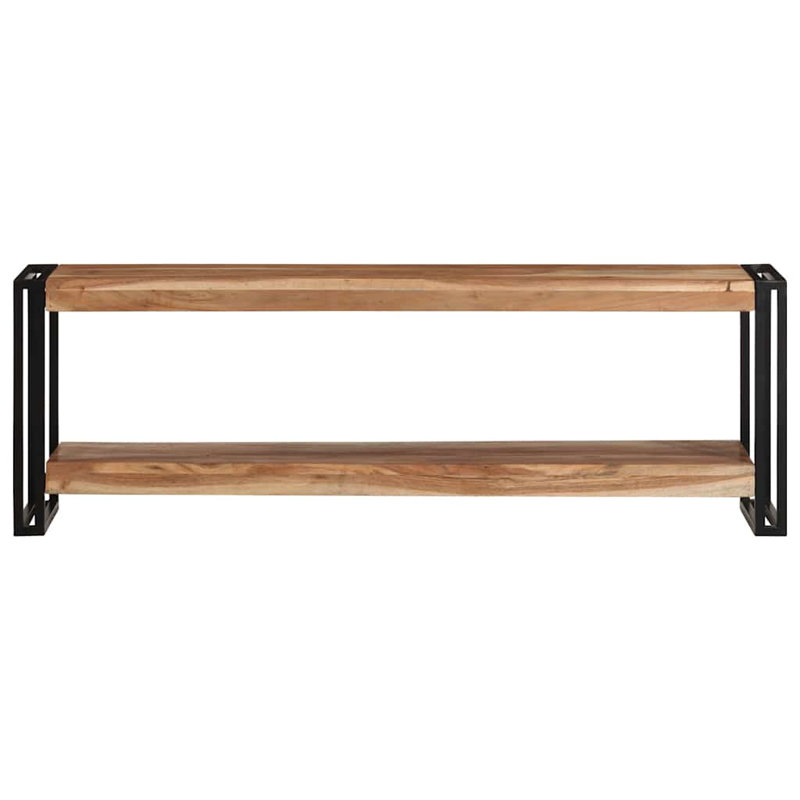 Meuble télé en bois massif Downham, Brun, 47.2", solid acacia wood