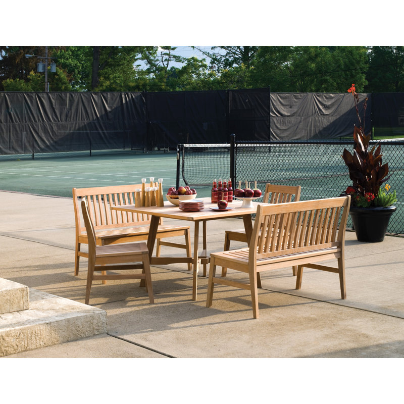 Banc de jardin en bois Myres, Naturel