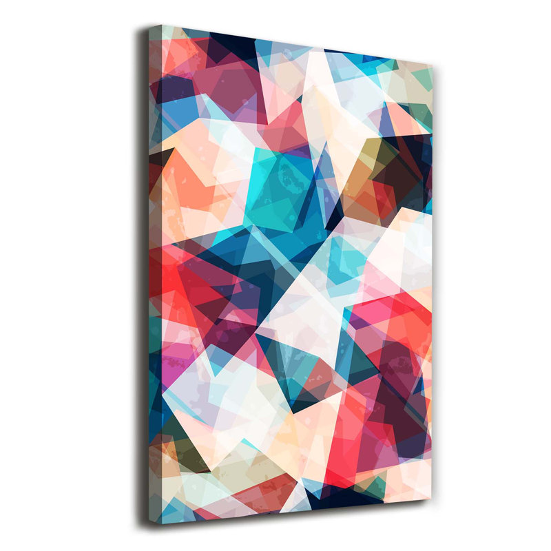 Mosaic Abstraction - Wrapped Canvas Print