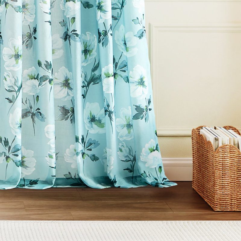 Ted Baker Electra Blossom Multi 50 X 84 Curtain Panel Pair (Set Of 2), 50" W x 95" L