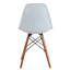 Chaise d'appoint Eric en blanc / brun