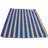 Rio Brands Soft Polyester Waterproof Roll-Up Beach Blanket with Handle, 80" x 66", Multicolor