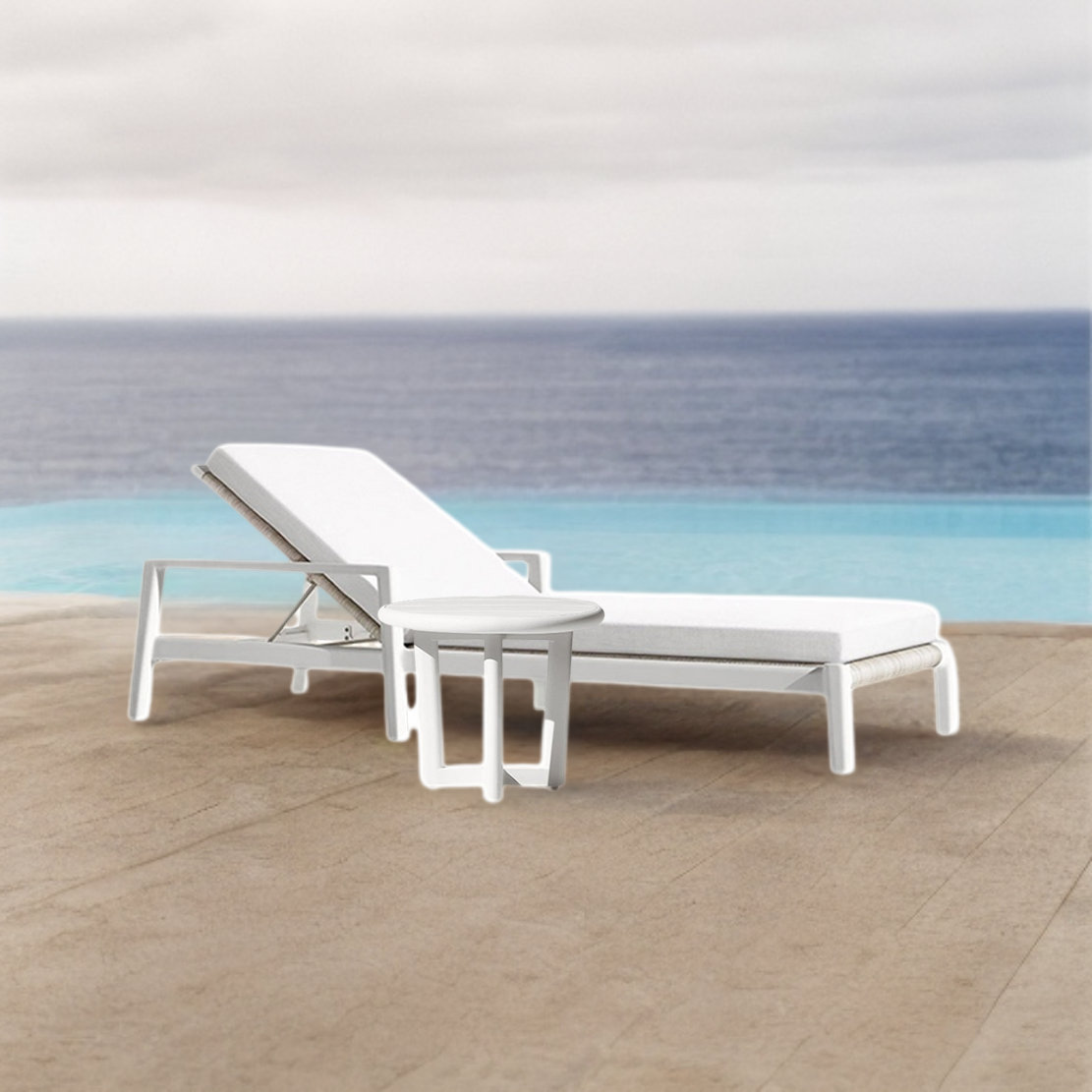 Elegance Furnishings Outdoor Rattan Patio Pool Beach Loungers Open Air