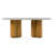Stoyko 71" Double Pedestal Dining Table