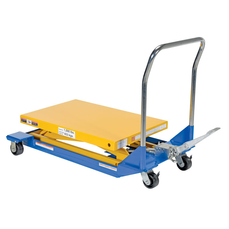 Chariot à ciseaux pour pompe à pied, H 36 po x l 58,88 po x P 36 po