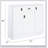 White High Gloss 3-Door Server with Drawer