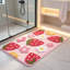 Pink Strawberry Non-Slip Bath Mat - Soft & Absorbent Bathroom Rug