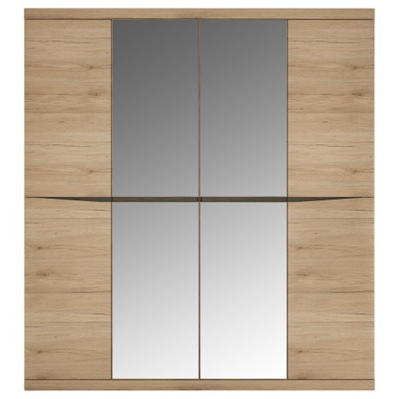 Ledwith 4 Door Solid Wood Wardrobe