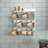 Wall Mount Coffee Mug Rack with Upper Storage Shelf-638948346