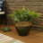 Caydin Round Ceramic Outdoor Planter - Blue - 13.5"-1460263607-1388144725