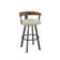 Drees Swivel Upholstered Counter & Bar Stool with Wood Backrest