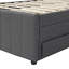 Lit plateforme double avec lit gigogne