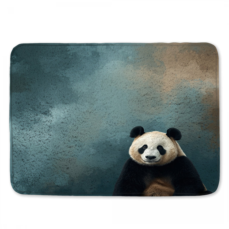 Tapis de bain Panda Portrait Art, 34 po L x 21 po L