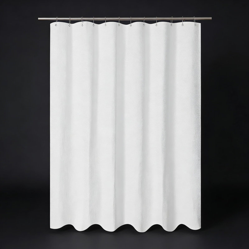 Rideau de douche Luxury, Blanc, H 72 po x l 60 po