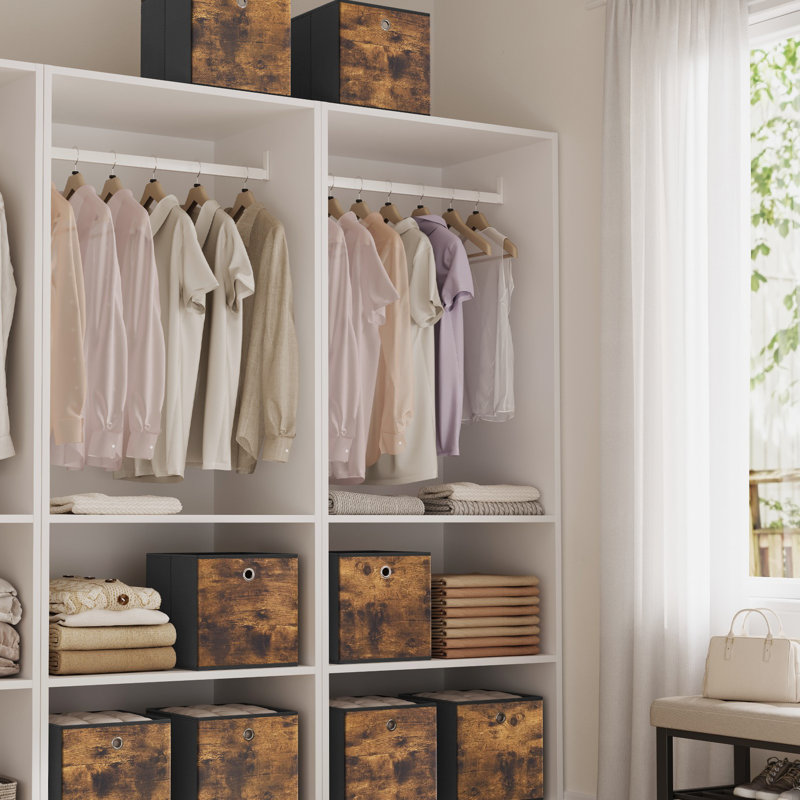 Set Of 8 Storage Cubes, Storage Bins, Foldable Fabric Storage Boxes, 11.8 X 11.8 X 11.8 Inches, For Bedroom, Living Room