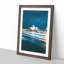 Sydney Opera House Lights in Abstract - Picture Frame Graphic Art Print-55729698-55729701