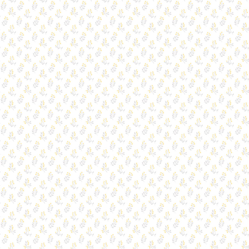 Churchtown 10m x 53cm Matte Wallpaper Roll, Yellow/Grey