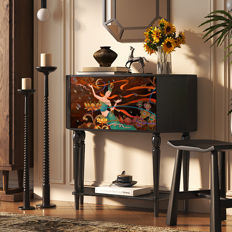 Buffet de rangement 33,5 po, Noir