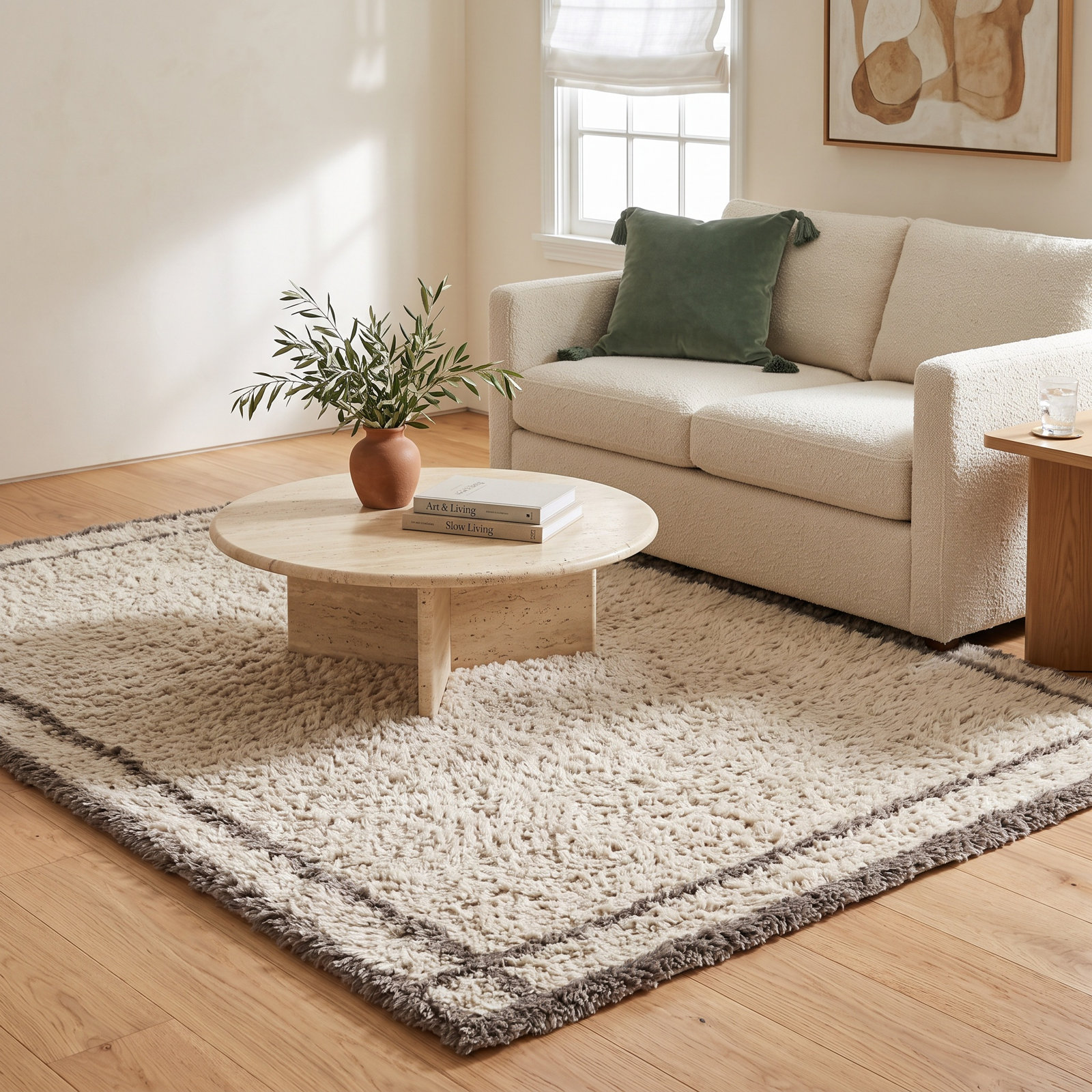 Hand-Tufted Moroccan Shag Rug, Rectangle 8' x 10'