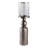 Elegant Floor Candle Holder With Removable Glass Hurricane - Decorative Tabletop Candle Holders For Living Room, Dining Room, Or Home Decor - Silver-1516323653