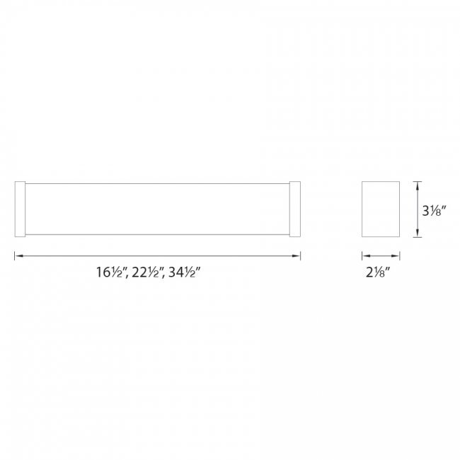 Svelte 1 - Light LED Vanity Light, Brushed Nickel, 3000K