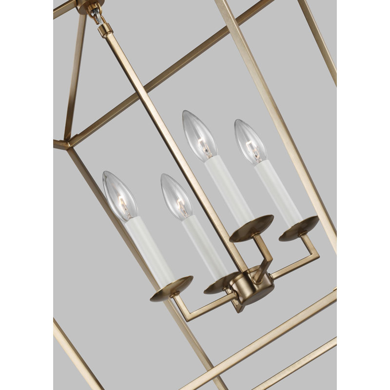 Dianna 4 - Light Chandelier, No , Satin Bronze, 24.4"H x 17"W x 17"D
