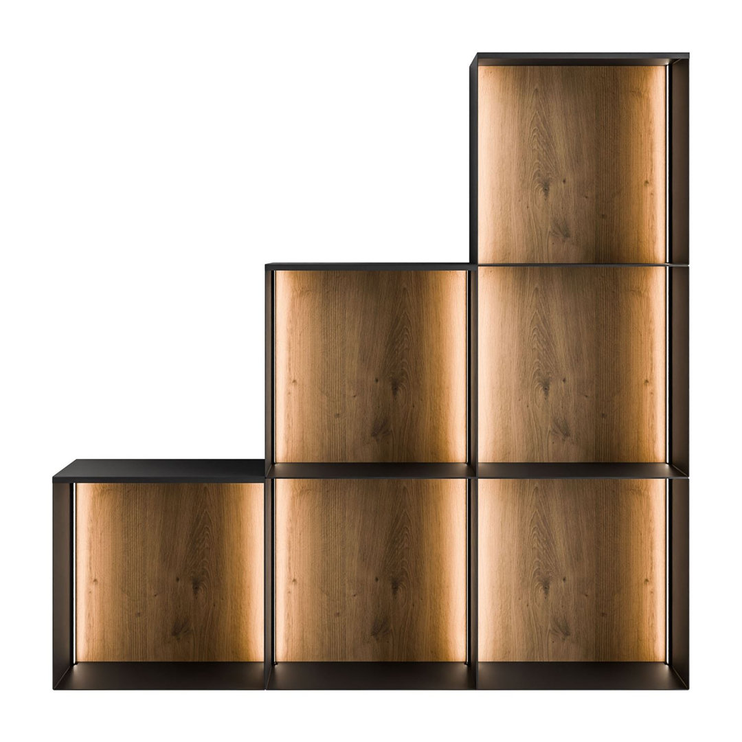 99cm H x 99cm W Metal Bookcase