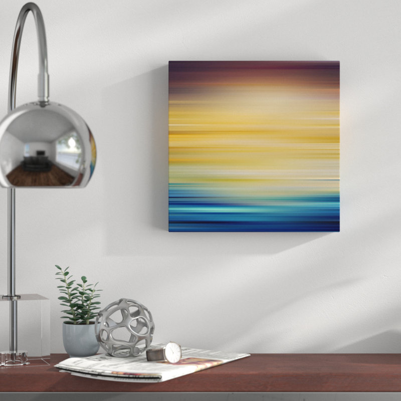 «Blur Stripes V», impression sur toile, H 12 po x l 12 po x P 1,5 po