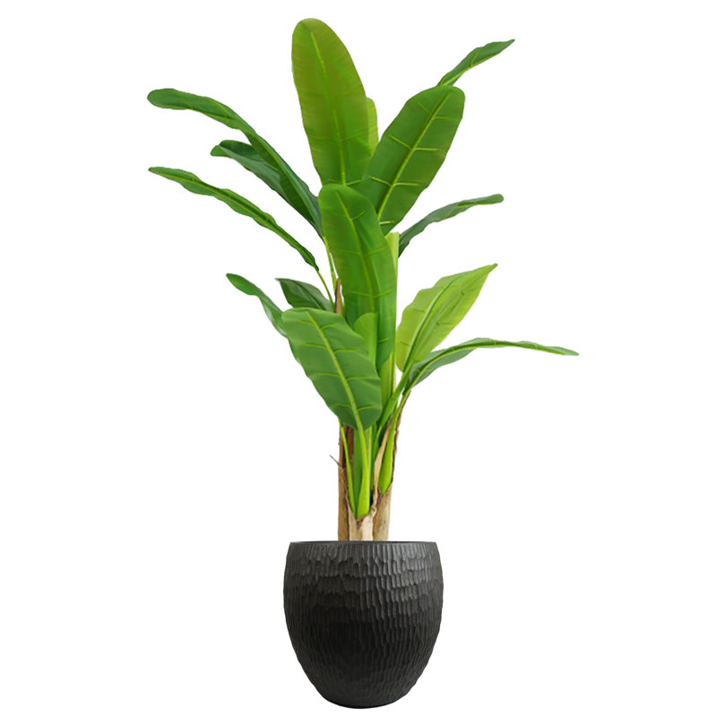 Inoke Planters Handmade Pot Planter, Black