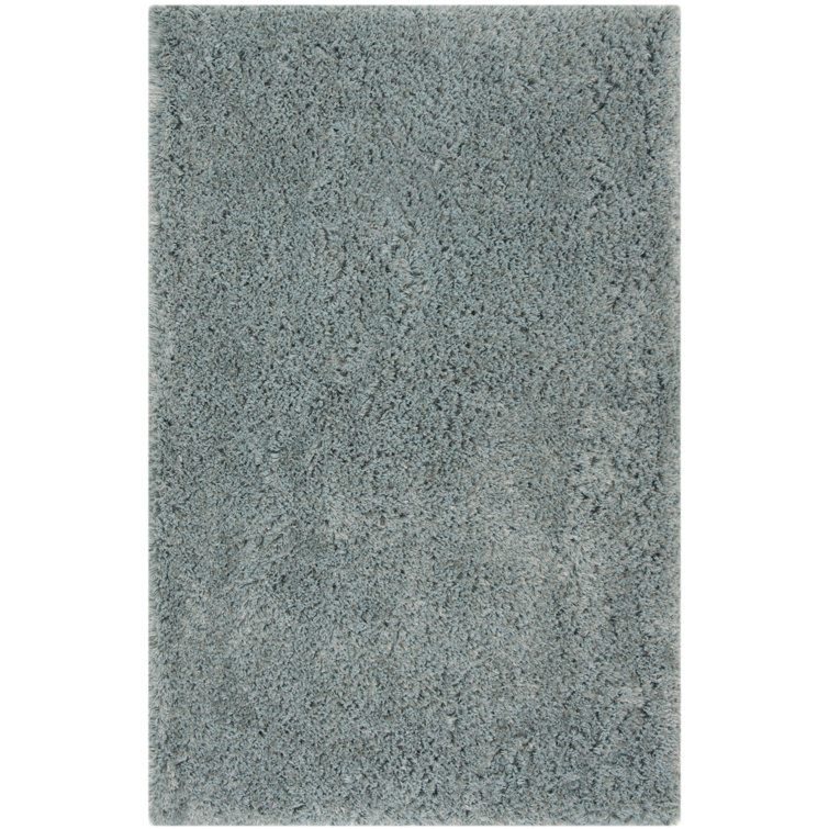 Arshika Shag Hand Tufted Performance Solid Color Rug