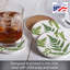 Ensemble de 4 sous-verres ronds en pierre Ferns II