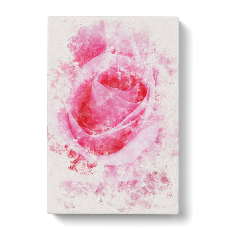 Pink Rose Petals - Wrapped Canvas Painting, 76cm H x 50cm W x 3cm D